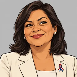 La presidenta del barrio